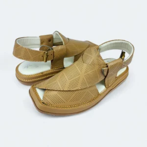 Medicated Chappal Genuine Dotted Camal