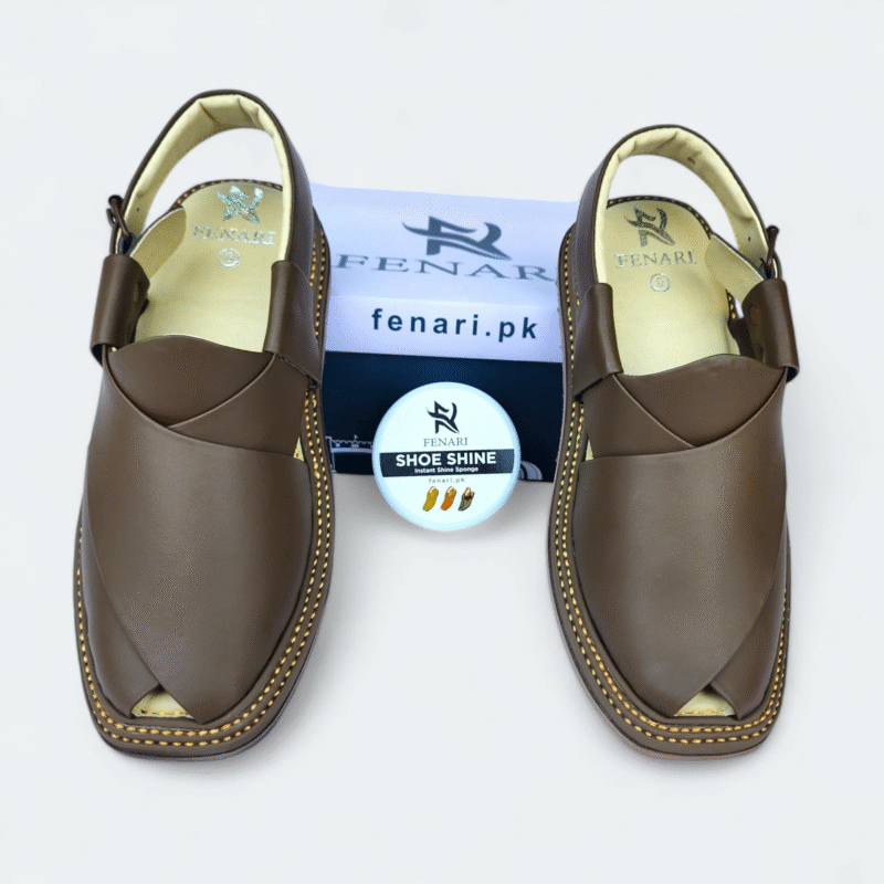Kaptan Medicated Chappal Round Brown - Image 8