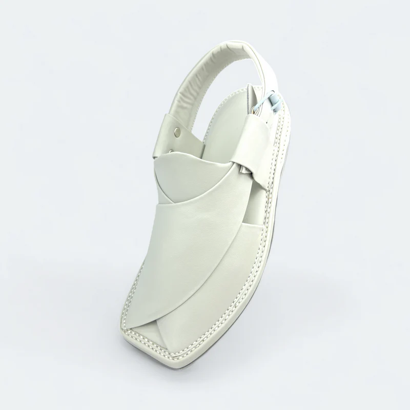 Kaptan Medicated Chappal Whitish Grey - Image 7