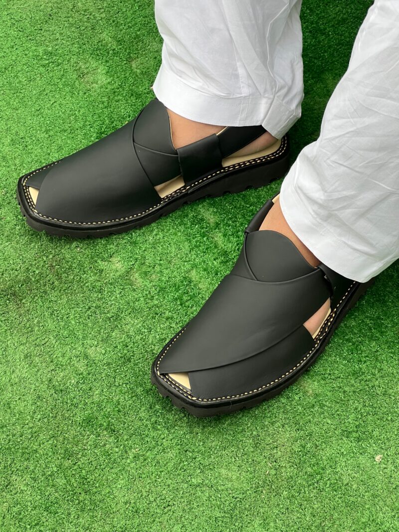 GOGO Medicated Chappal Matte Black - Image 8
