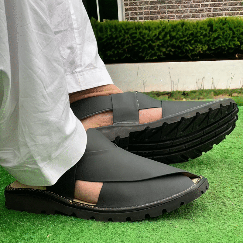 GOGO Medicated Chappal Matte Black - Image 7
