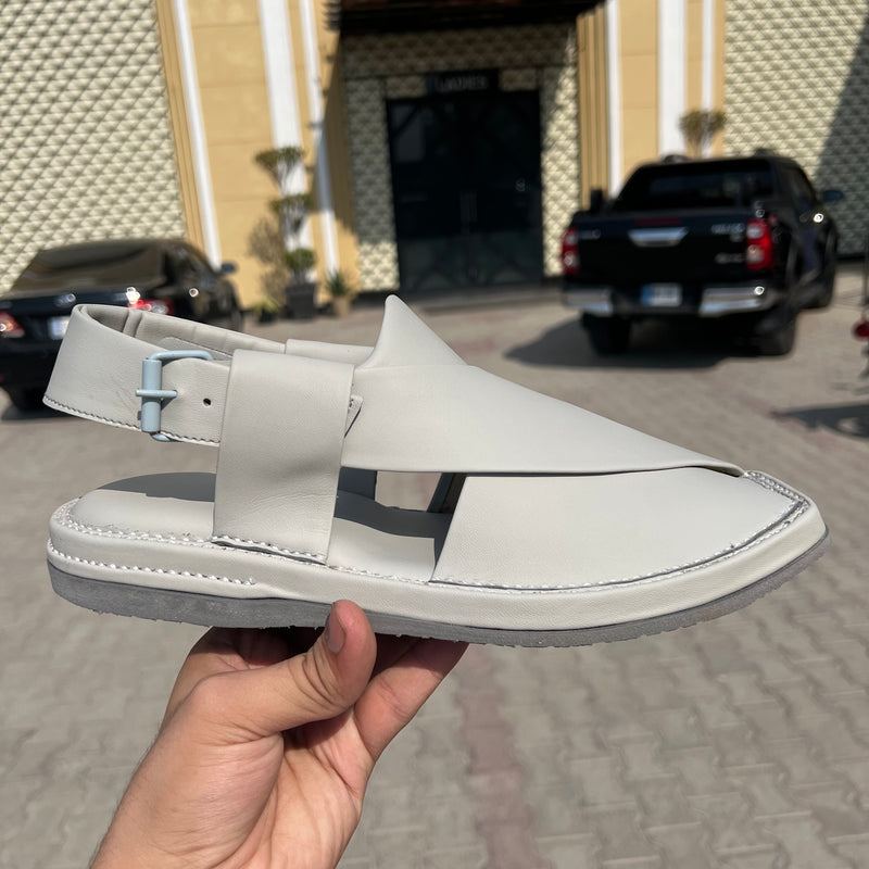 Kaptan Medicated Chappal Whitish Grey - Image 5