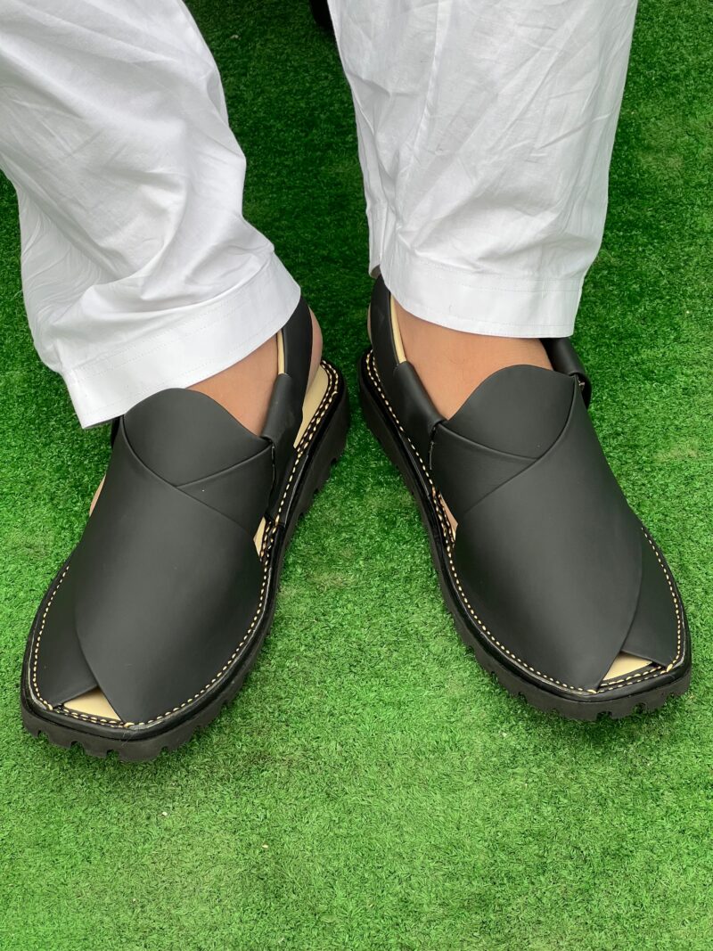 GOGO Medicated Chappal Matte Black - Image 9