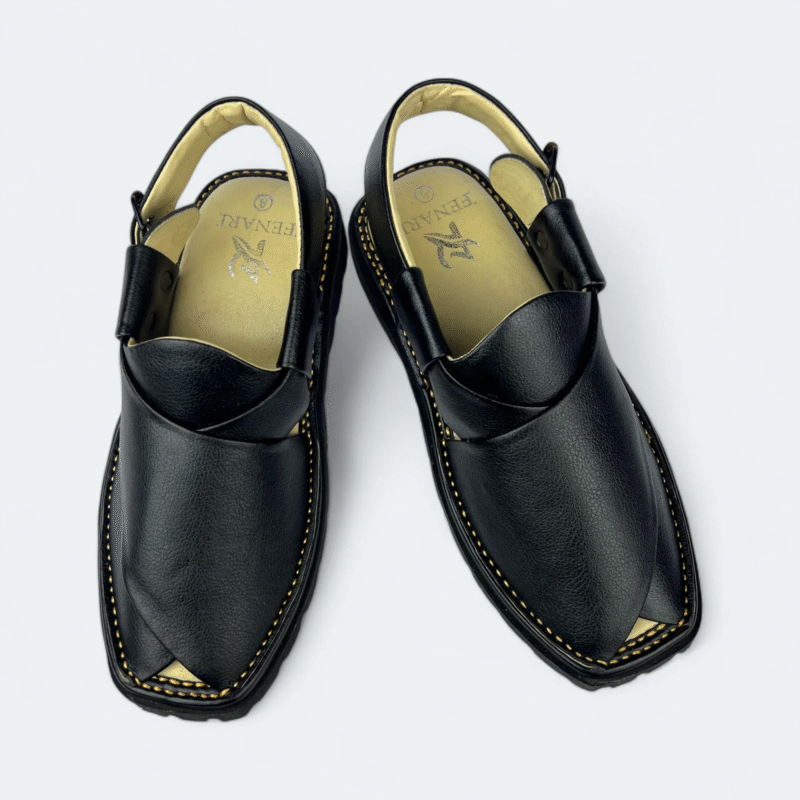 GOGO Medicated Chappal Full Black - Image 2