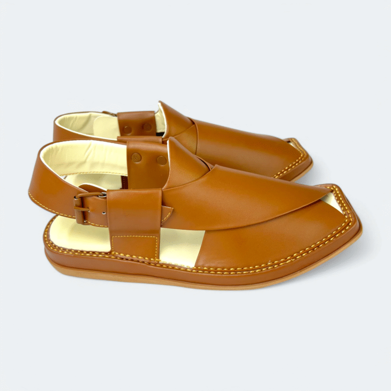 Kaptan Medicated Chappal Caramel - Image 2