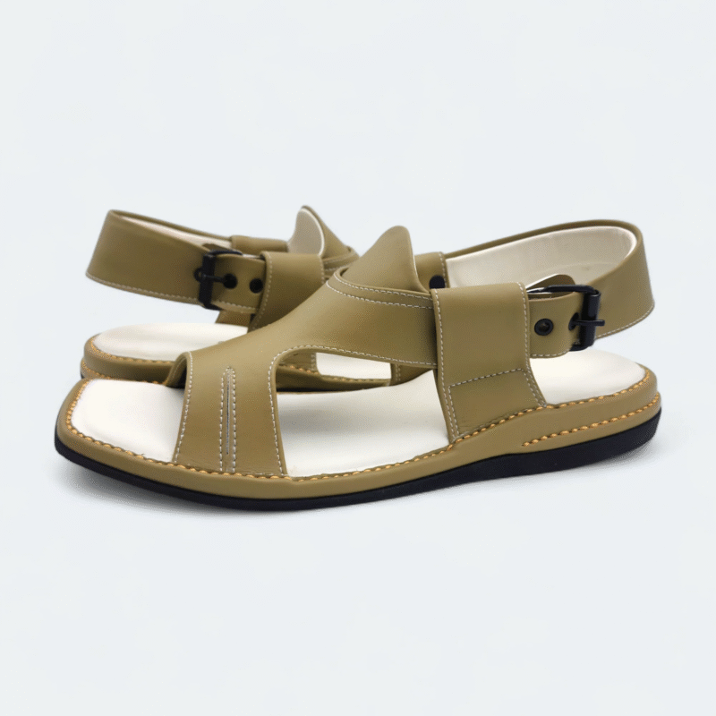 Panjedar Medicated Chappal Light Weight Olive - Image 6