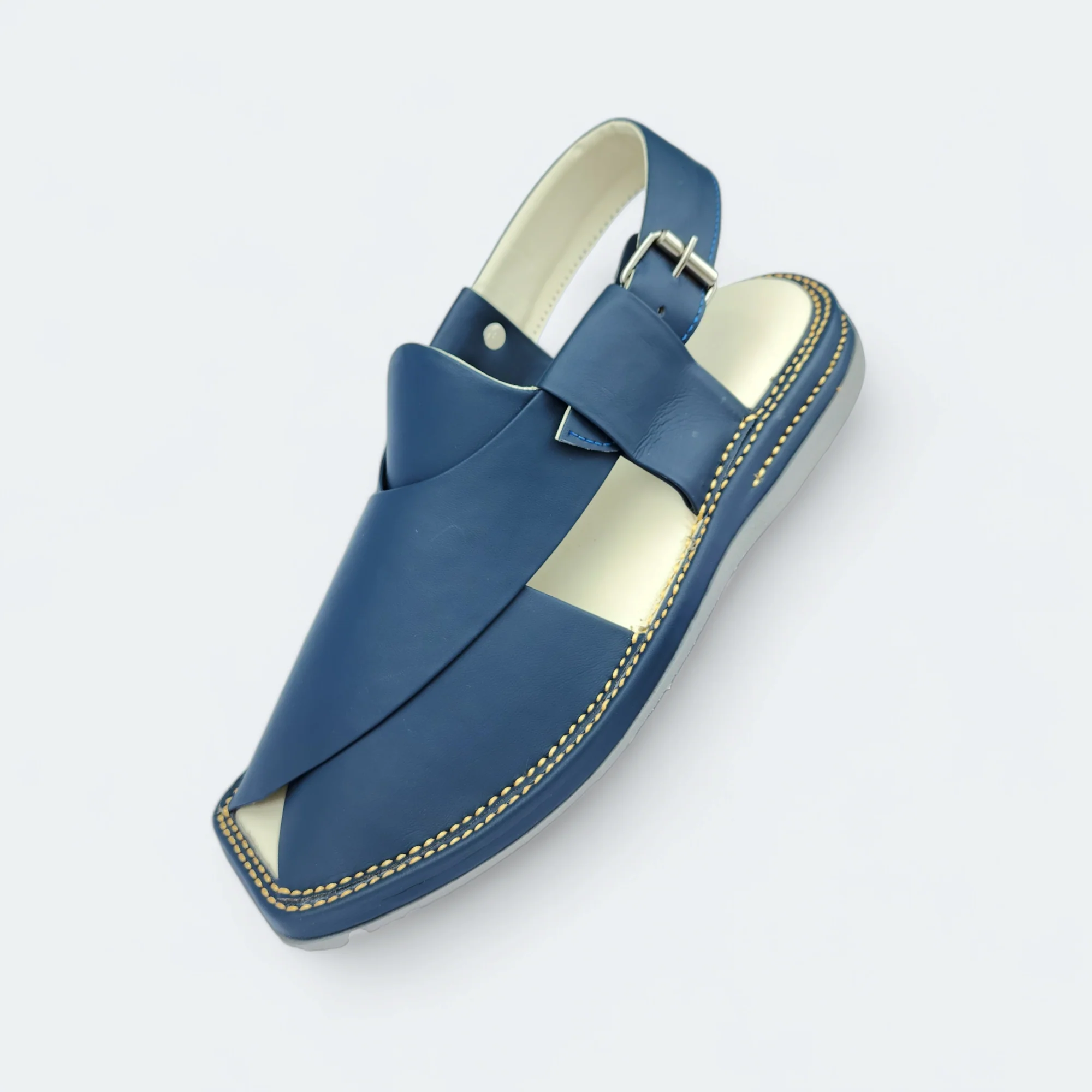 Kaptan Medicated Chappal Dark Blue - Image 5