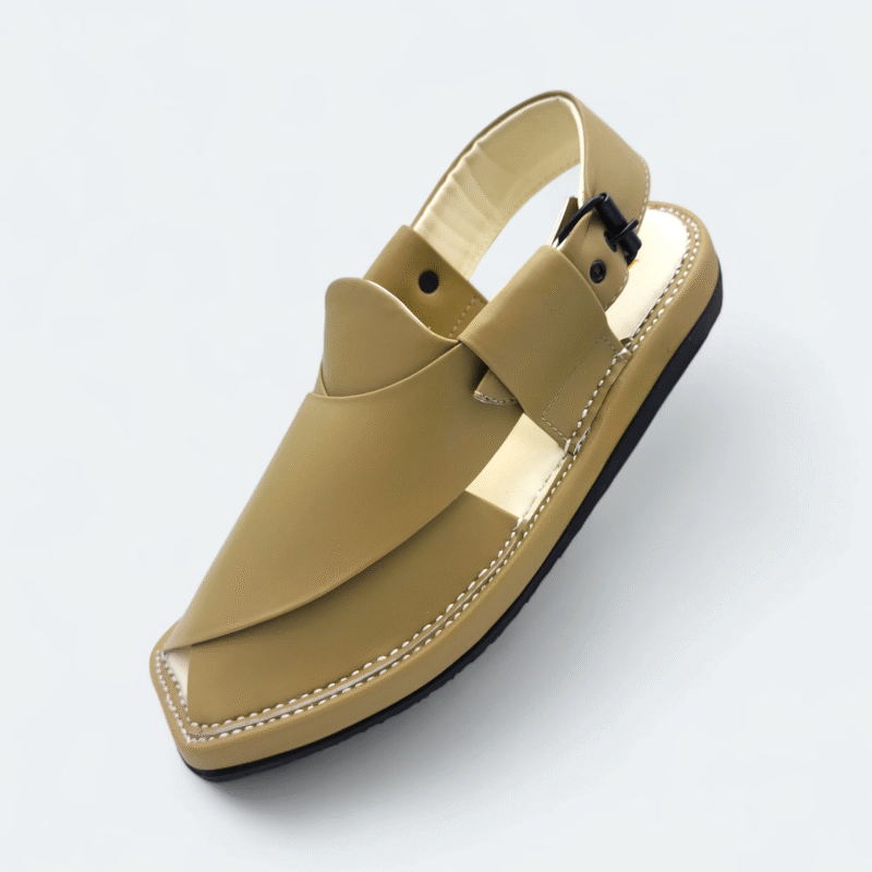 Kaptan Medicated Chappal Olive Green - Image 4