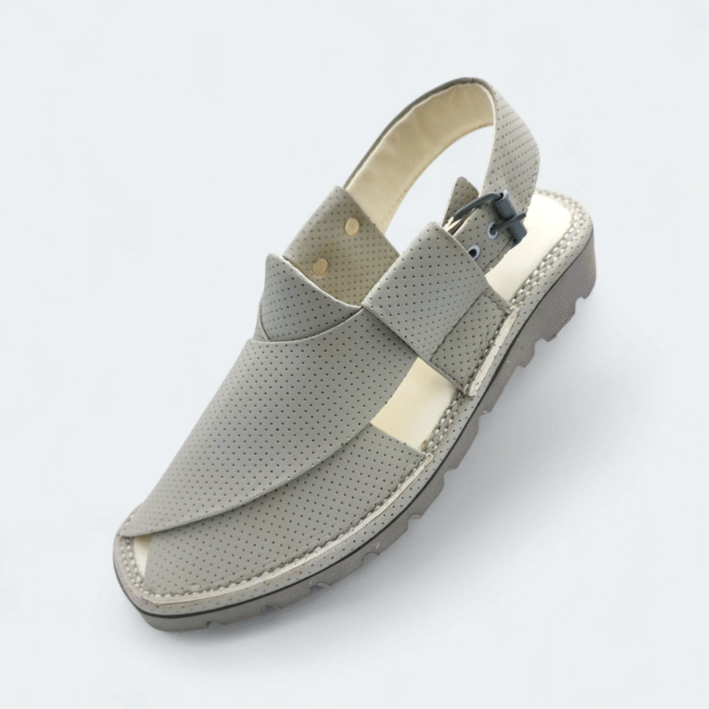 GOGO Medicated Chappal Dotted White - Image 3