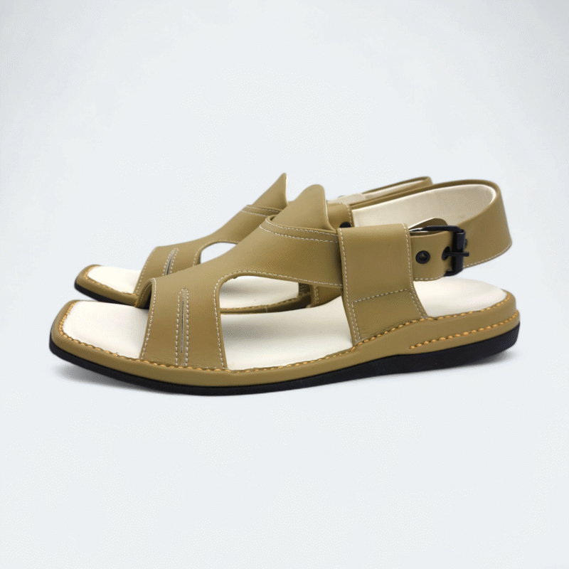 Panjedar Medicated Chappal Light Weight Olive - Image 4