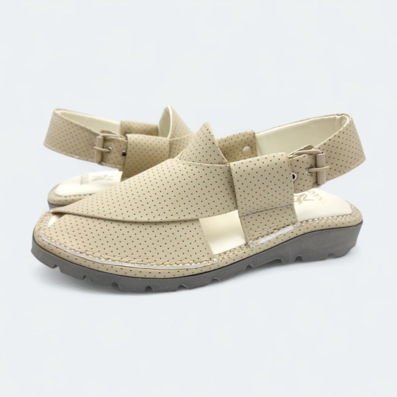 GOGO Medicated Chappal Dotted Cream - Image 5