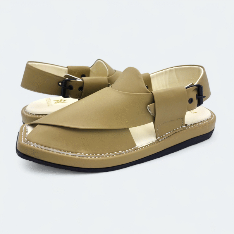 Kaptan Medicated Chappal Olive Green - Image 3