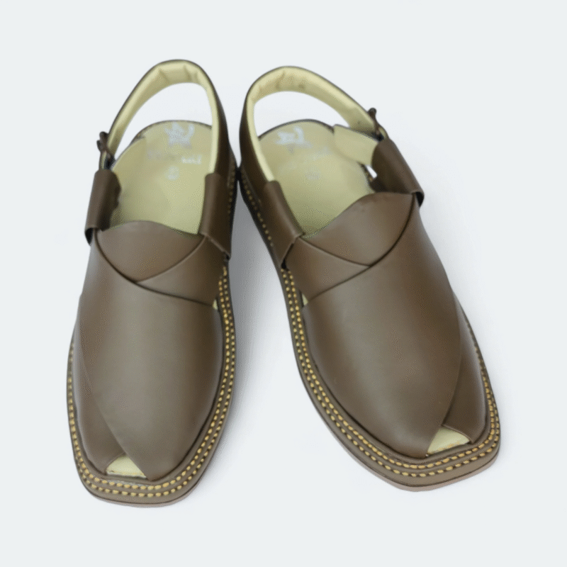 Kaptan Medicated Chappal Round Brown - Image 5