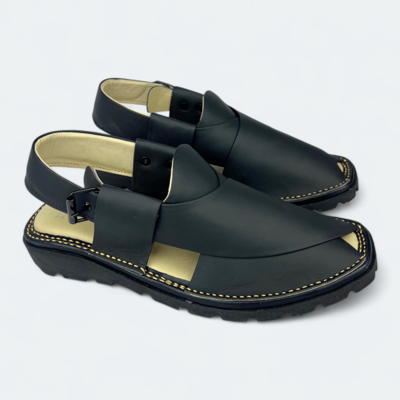 GOGO Medicated Chappal Matte Black - Image 5