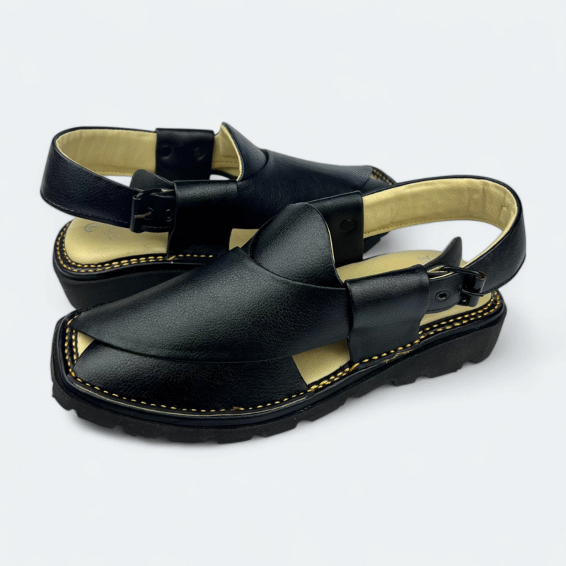 GOGO Medicated Chappal Full Black - Image 6