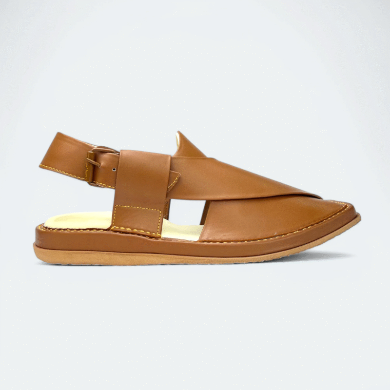 Kaptan Medicated Chappal Caramel - Image 3