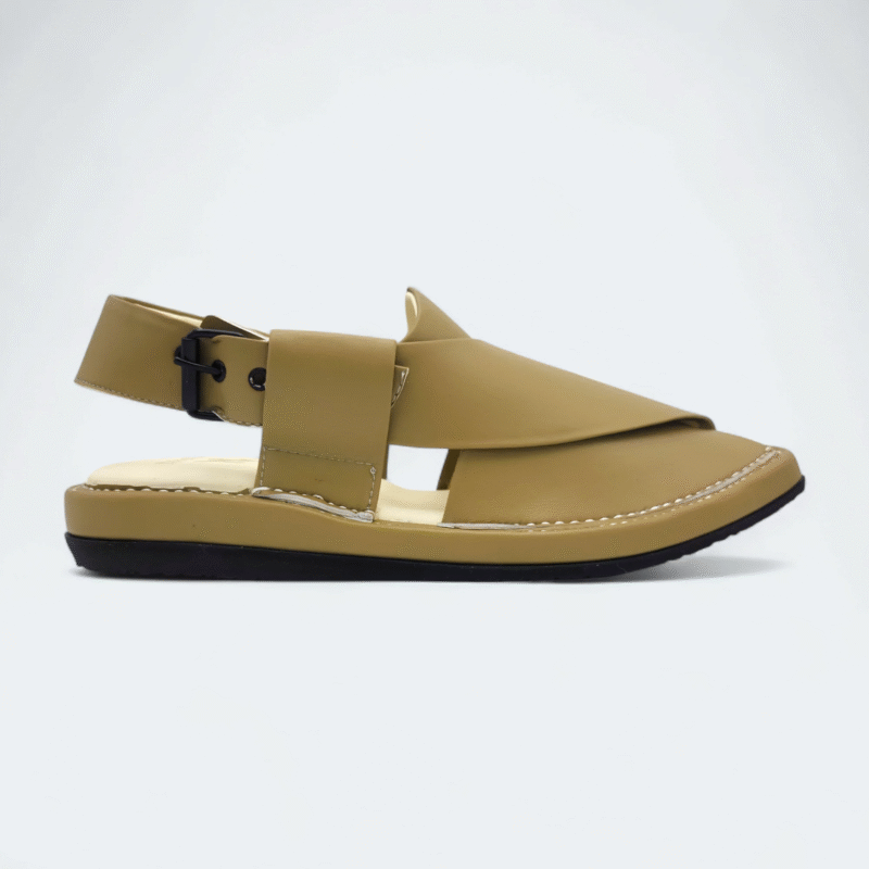 Kaptan Medicated Chappal Olive Green - Image 5