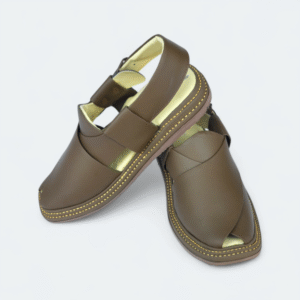 Kaptan Medicated Chappal Round Brown