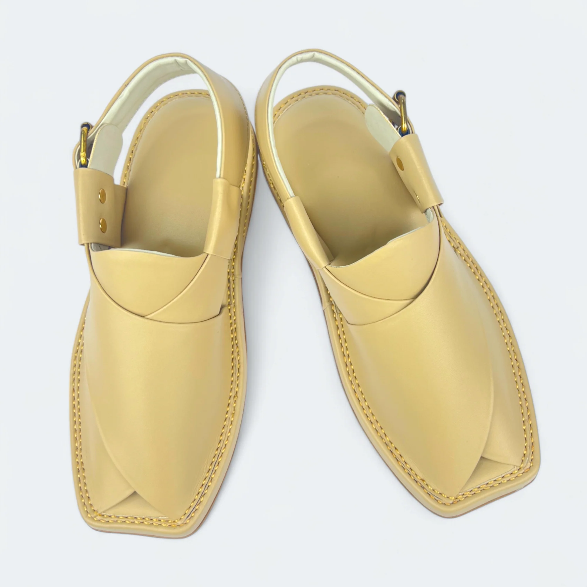 Kaptan Medicated Chappal Gold - Image 2