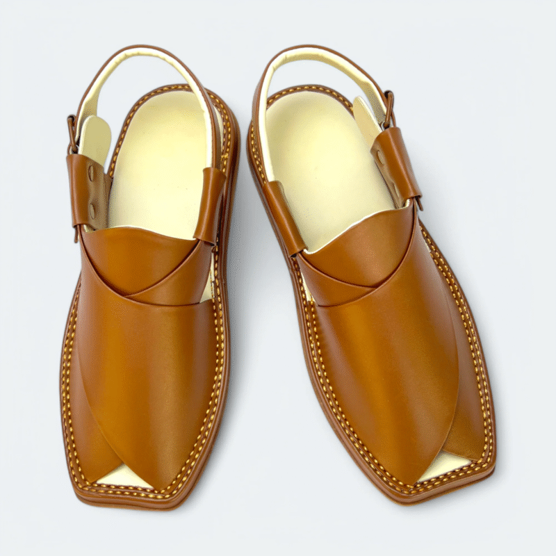 Kaptan Medicated Chappal Caramel - Image 7