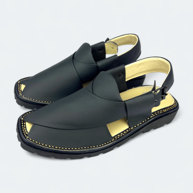 GOGO Medicated Chappal Matte Black - Image 4