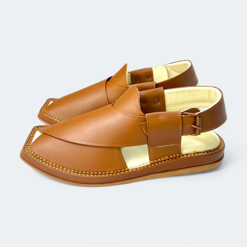 Kaptan Medicated Chappal Caramel - Image 6